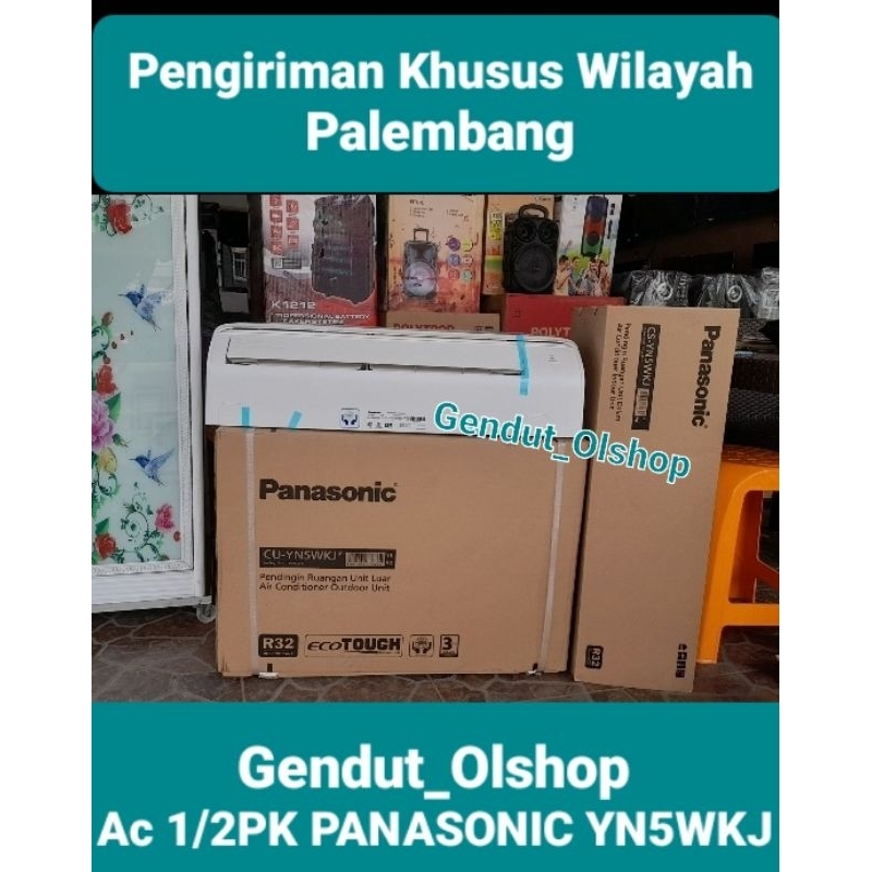 (Khusus Wilayah Kota Palembang) Ac 0,5PK PANASONIC YN5WKJ/YN5AKJ PANASONIC AC SPLIT 0.5 PK FREON R32