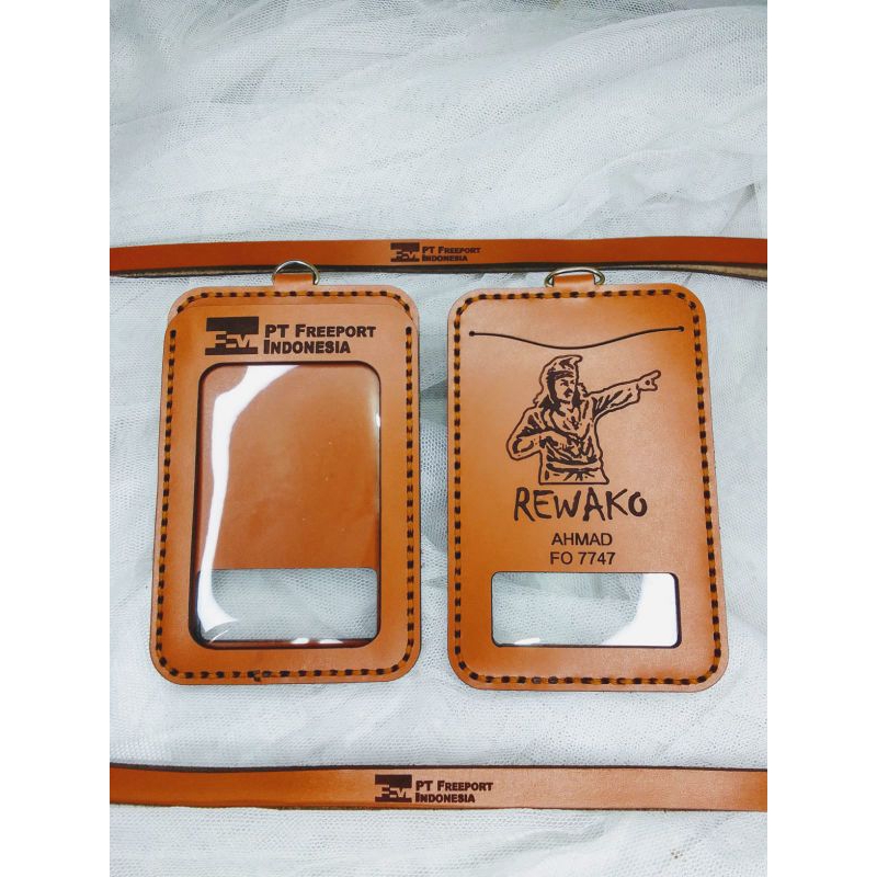 Id card Kulit Custom Pt.Freeport/Nametag Pt.Freeport