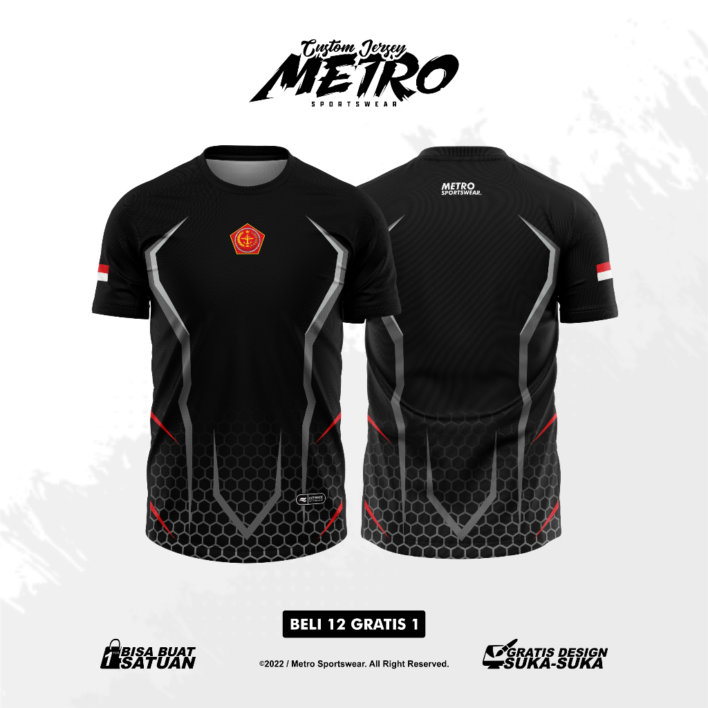 Jersey TNI/POLRI Custom Satuan Design Full Printing