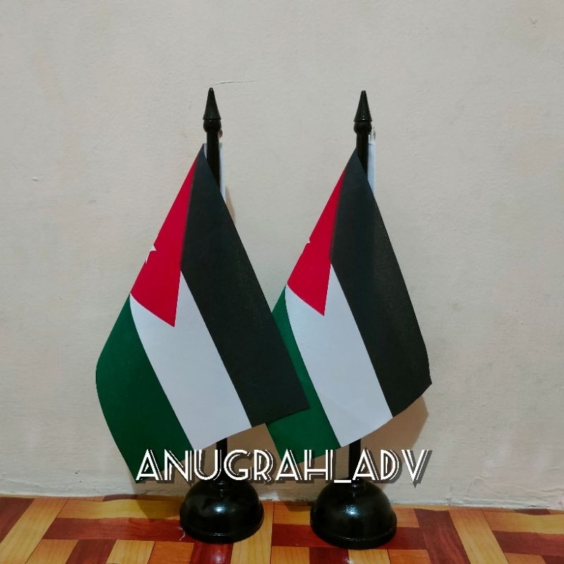 

tiang kayu bendera meja JORDAN/YORDANIA