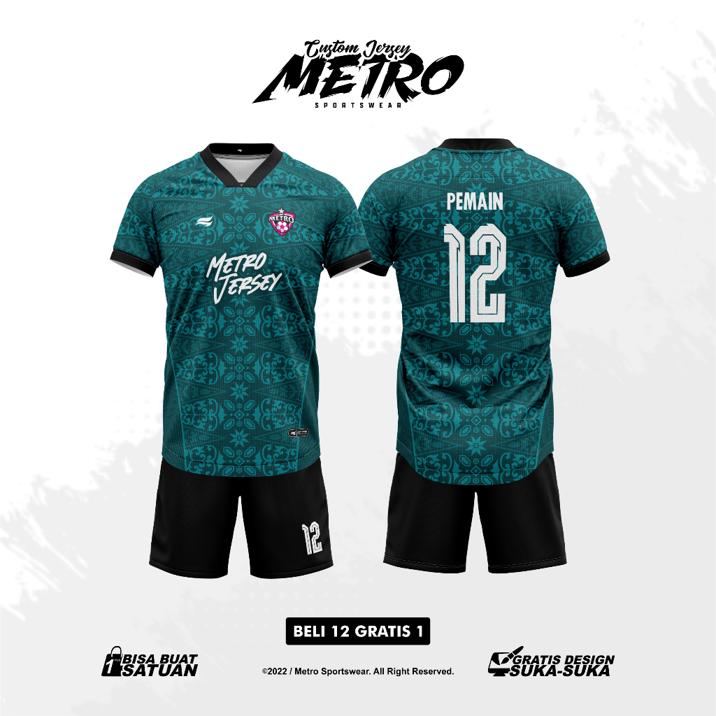 Jersey Futsal Custom Free Design Full Printing