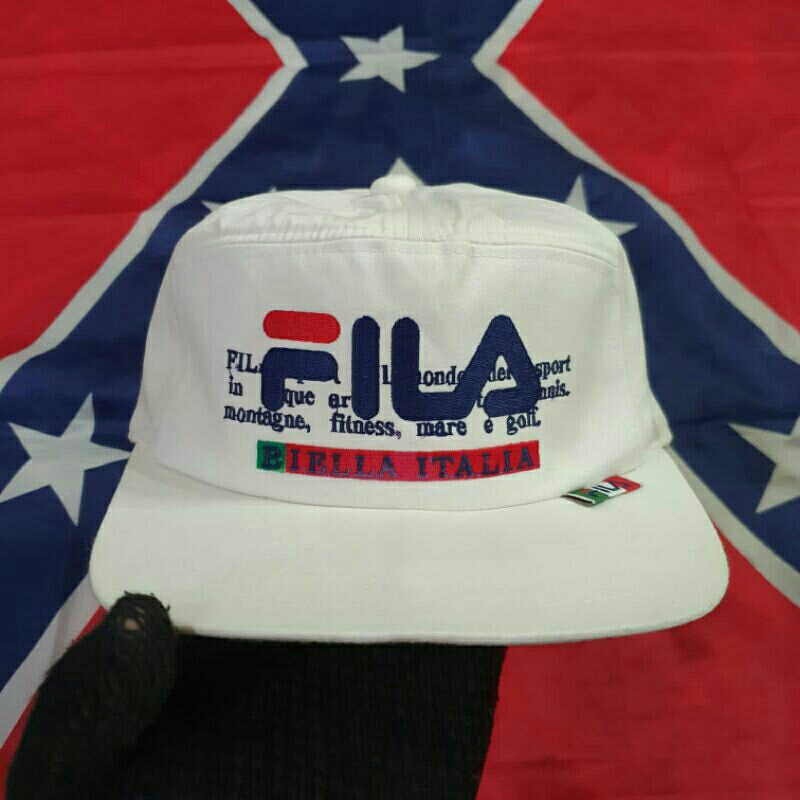 Topi Vintage Fila Golfer hat White