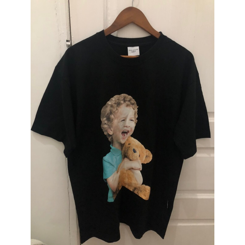 Acme de la vie ADLV baby face T-shirt Black Brown Bear Size 2 Second Original