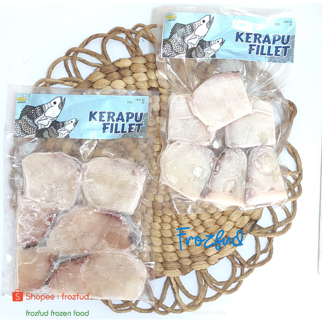 

[KHUSUS SAME-DAY] Fillet Ikan Kerapu Skin on 300gr