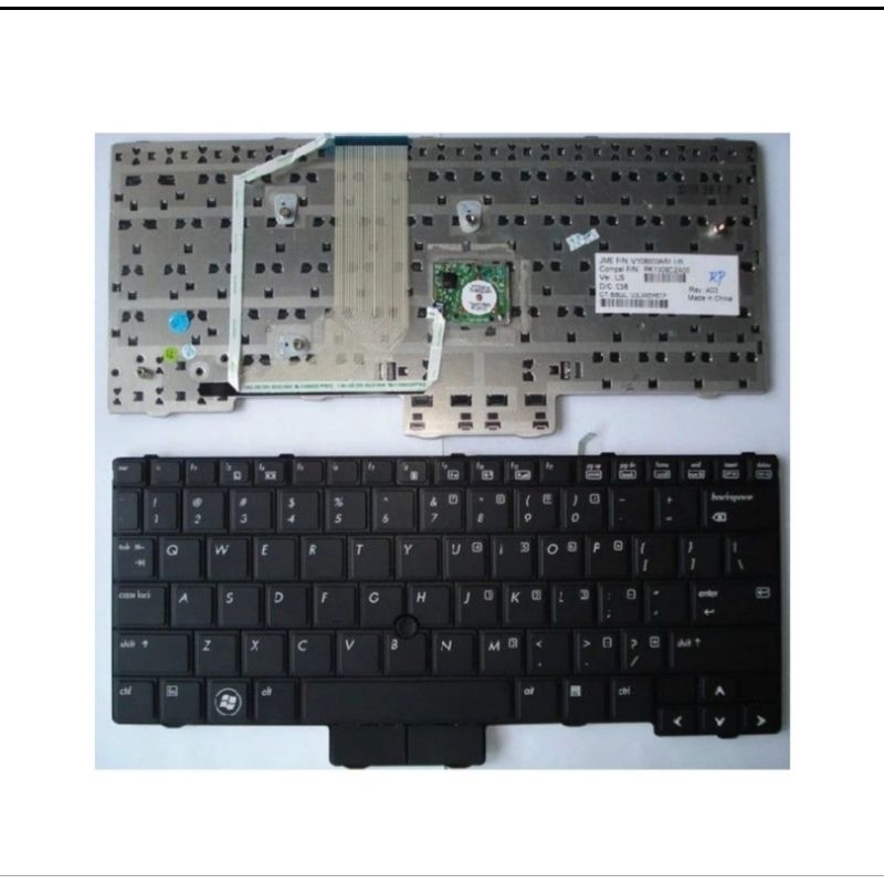 Keyboard Laptop HP Elitebook 2540, 2540P Stick Hitam Baru Original Bergaransi Bisa COD