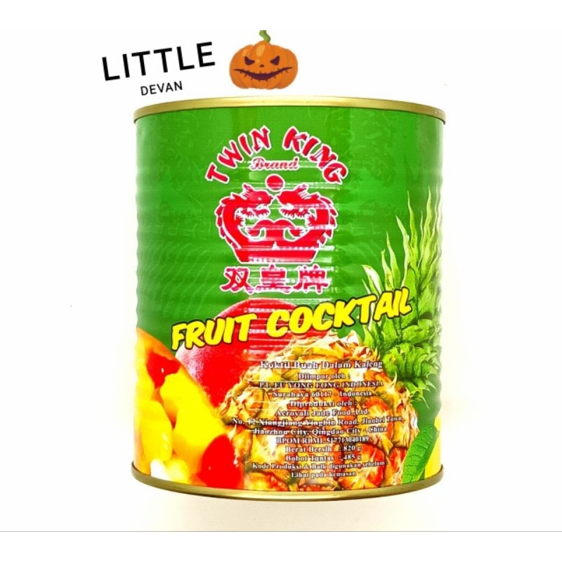 

twin king fruit cocktail, aneka buah dalam kaleng free bubble & dos