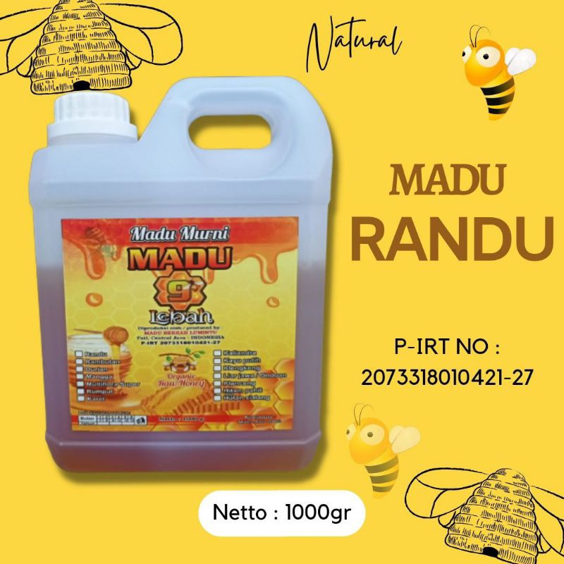

Madu Randu Super 1kg Asli Murni Raw Honey