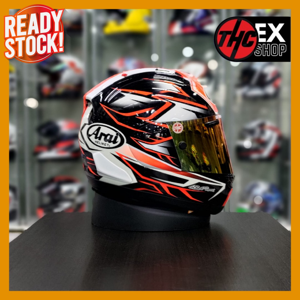 HELM RX7X GHOST RED SIZE M/L 2ND SECOND FULL FACE HELMET