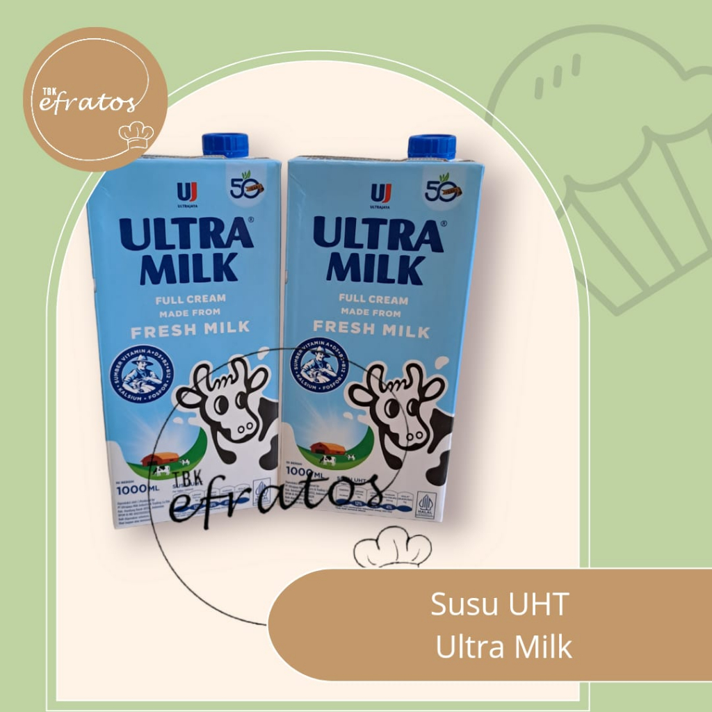 

Ultra Milk Susu UHT Full Cream 1000 ml / susu UHT