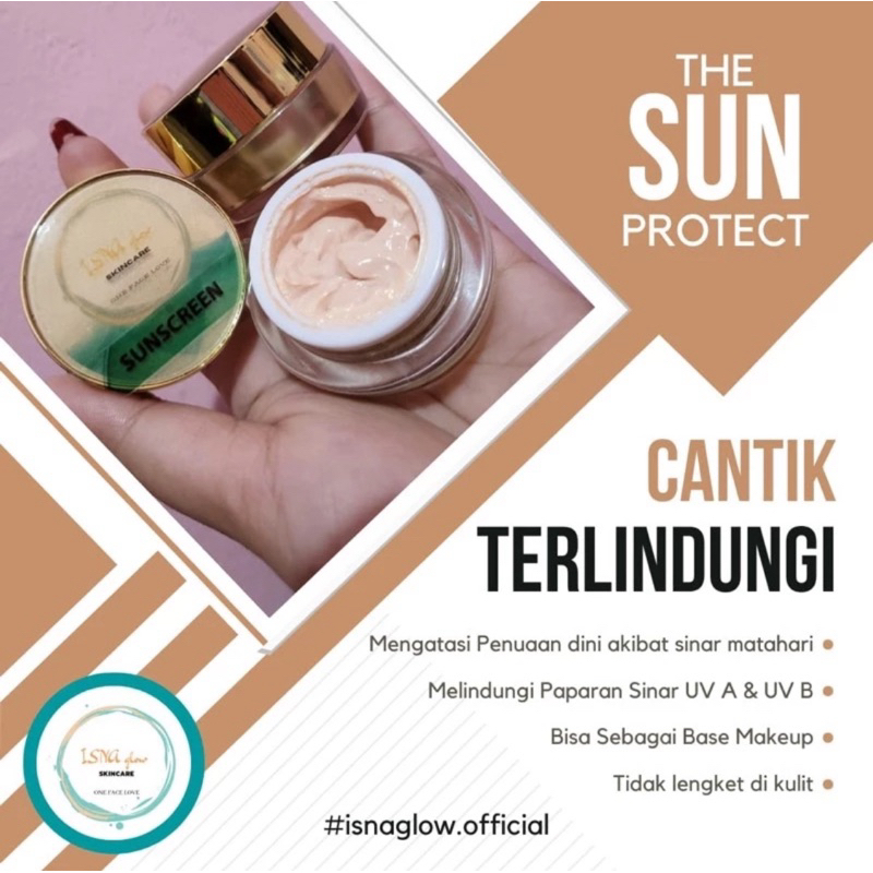 Sunscreen IsnaGlow BPOM (Free Gift)
