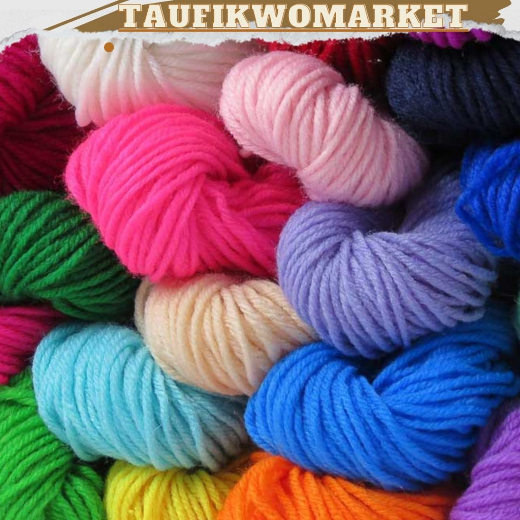 TERBARU|FLASH SALEE||PROMO TERMURAHH||Benang Woll - Benang Siet Kiloan|200G|Benang siet / benang cie