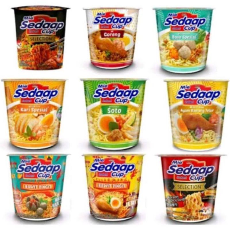 

Mie Sedaap Cup Mie instan Cup all variant