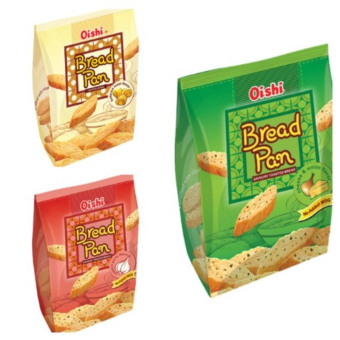 

Oishi Bread Pan Cheese and Onion Buttered Garlic Wheat Toast Flavor 42g