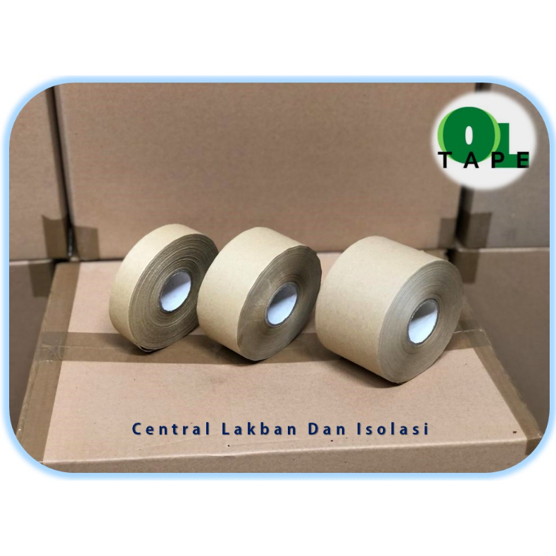 Gummed Tape / Lakban Air. Ukuran 1 inch / 24 mm