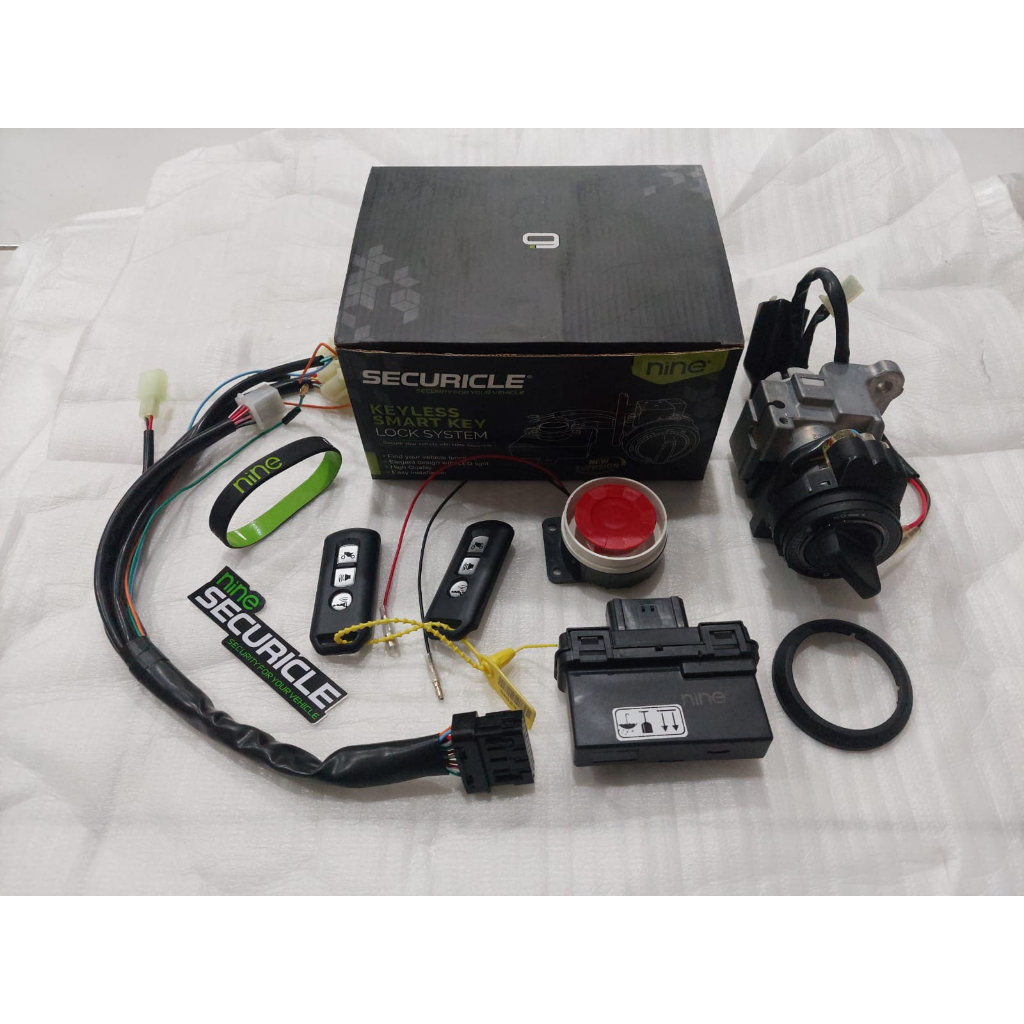 KUNCI KONTAK REMOTE ANTI MALING KEYLESS NMAX 9NINE LUMINOUS