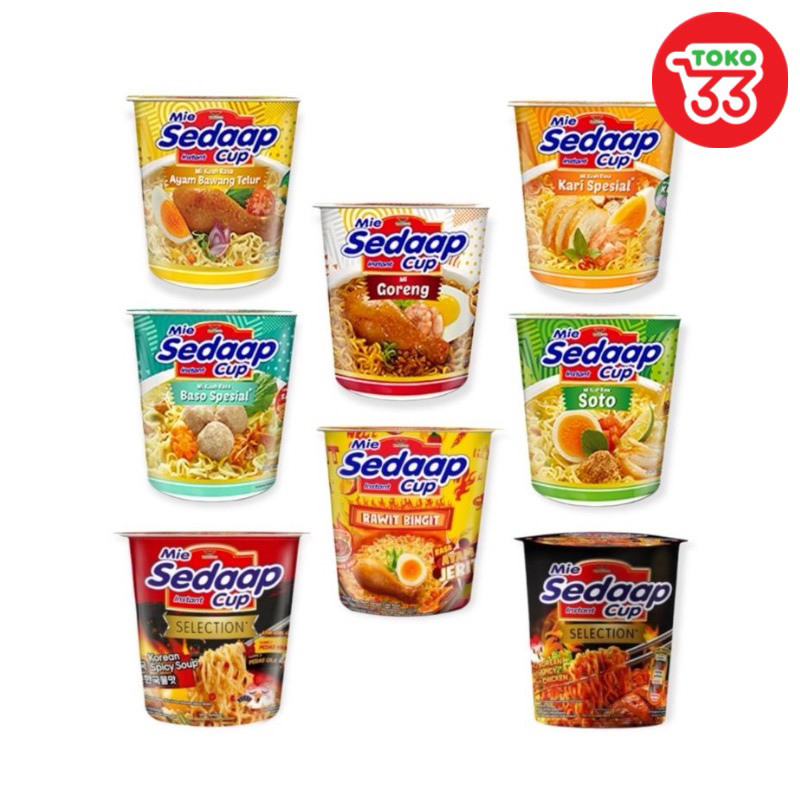 

Sedaap Cup Berbagai Rasa isi 12 cup