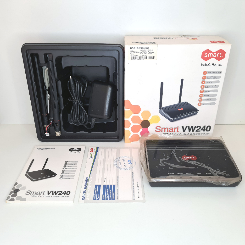 Modem Vertex CDMA EVDO Smart Smartfren VW240 Wireless Router Nostalgia Jadul Kuno Klasik Langka Ori