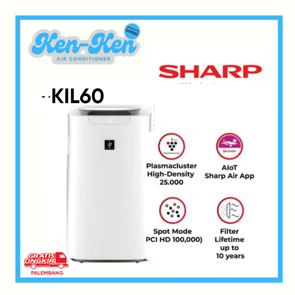Air Purifier & Humidifier Sharp KIL60 Air Purifier Sharp Pelembab