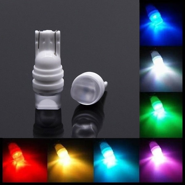 Lampu LED T10 Keramik Ceramic Speedometer Senja Sein Mobil Motor RGB Sen Mundur Kota