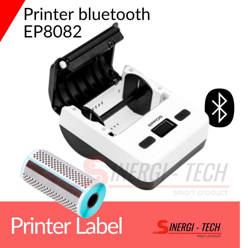Printer Thermal Resi Pengiriman 80mm Ep8082 Bluetooth Dual Mode Cetak Label Dan Kasir