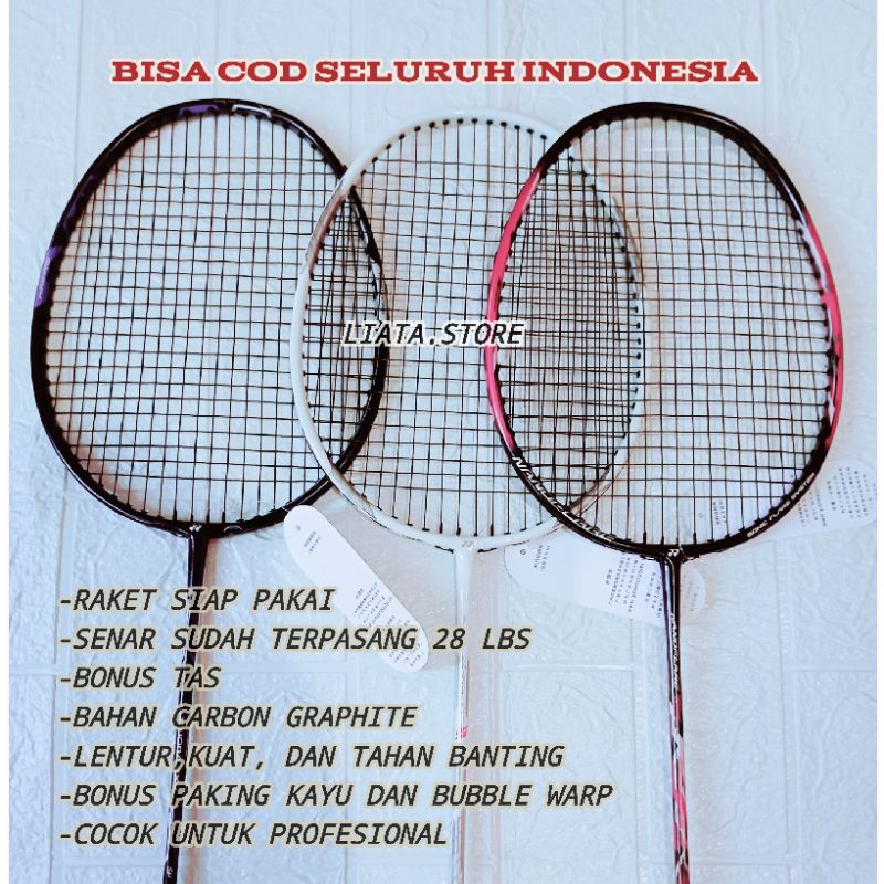 RAKET BADMINTON KARBONEX TERMURAH BONUS TAS DAN GRIP