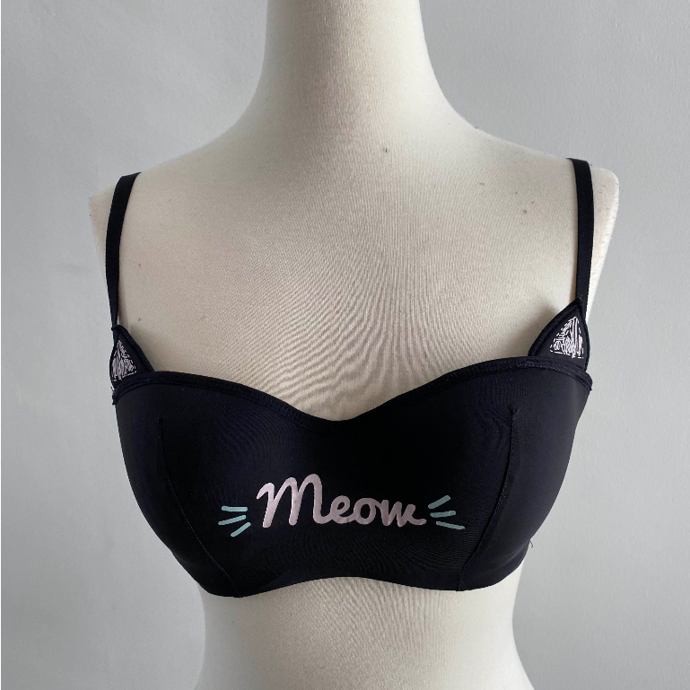 6ixty 8ight 68 c80 bra 36 B bra meow lucu BH SEKSY SEXI SEXY BRA CAT LADY HONEYMOON SINGAPORE BRAND