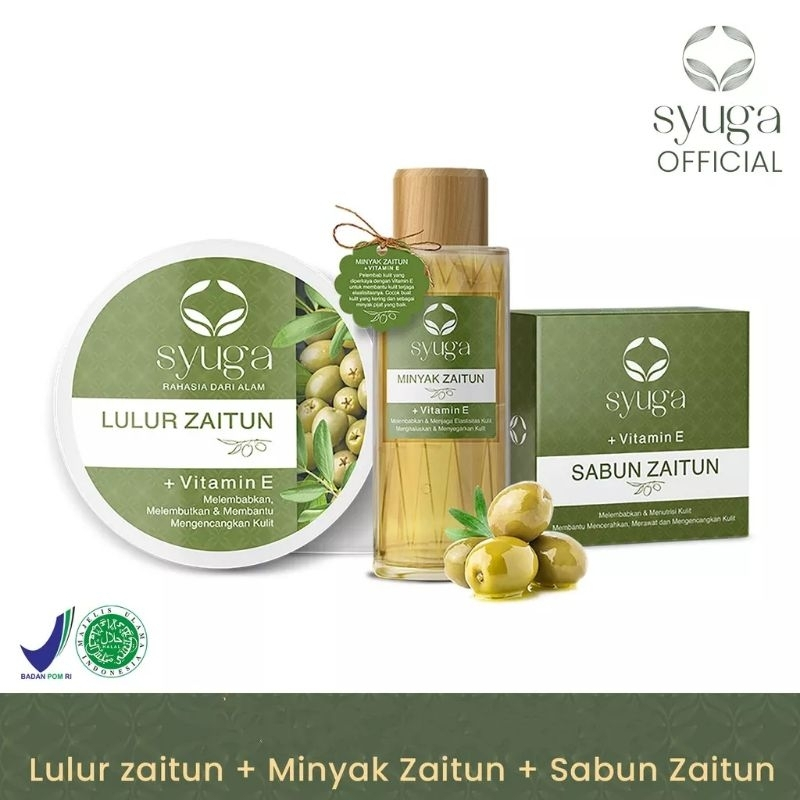 SYUGA Minyak Zaitun Sabun Zaitun Body Scrub Lulur Zaitun