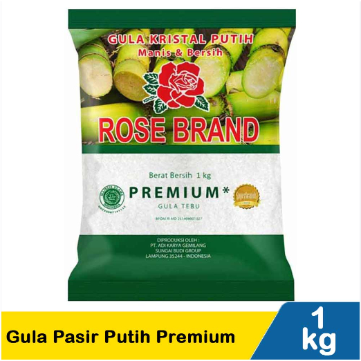 

Gula Pasir Premium Rose Brand 1 KG