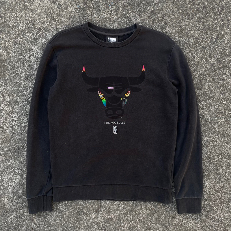 CREWNECK NBA CHICAGO BULLS RAINBOW SECOND