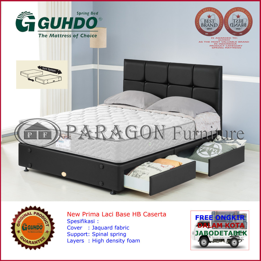 Divan Laci HS 120x200 HB Caserta (Tanpa kasur) - Guhdo Spring bed