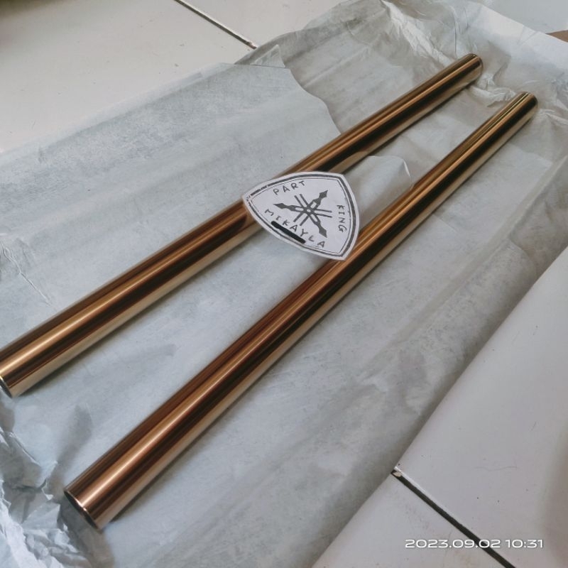AS SHOCK SKOK DEPAN YAMAHA RX KING RXS RXK RXZ KUNING EMAS GOLD