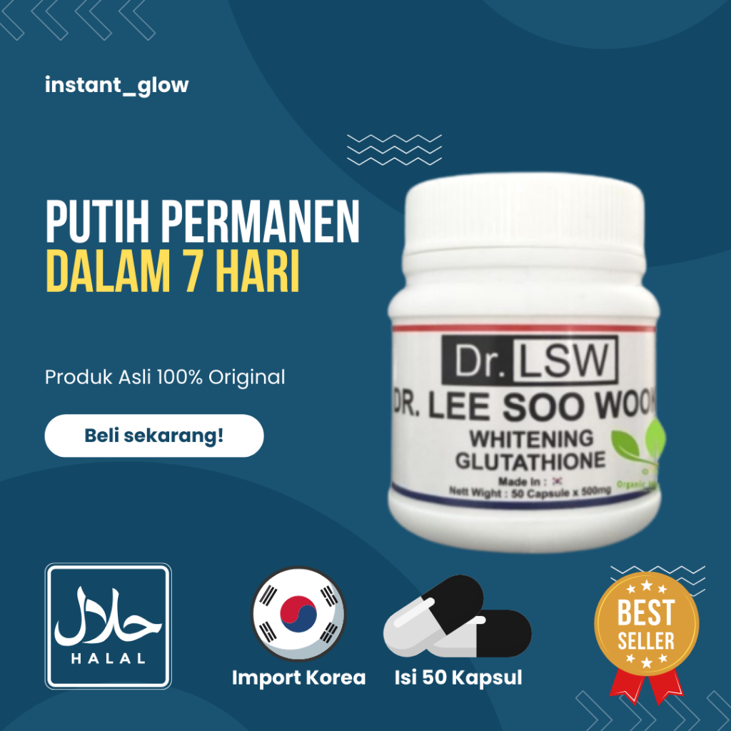 Pemutih Badan Permanen Ampuh 7 Hari BPOM Dr. LSW (Dr. Lee Soo Wook) 100% Original