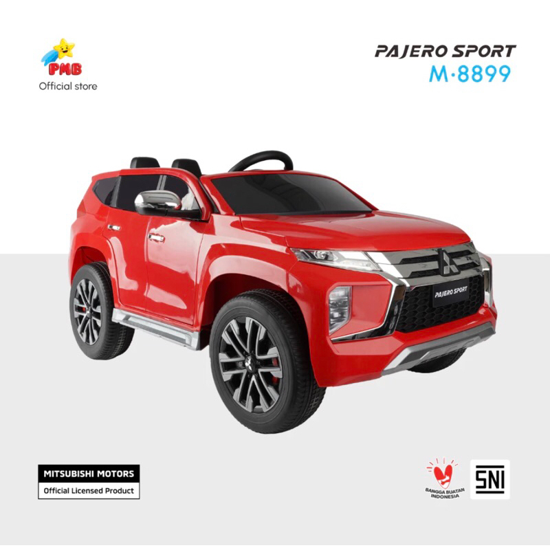 Mobil Aki Anak PMB M8899 PAJERO SPORT Mainan Mobil Mobilan Remot