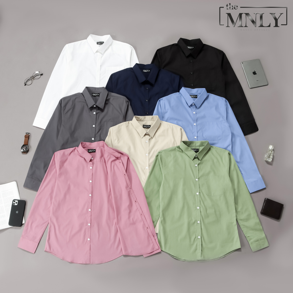 Kemeja Basic Lengan Panjang Japan Cotton Premium the MNLY Original