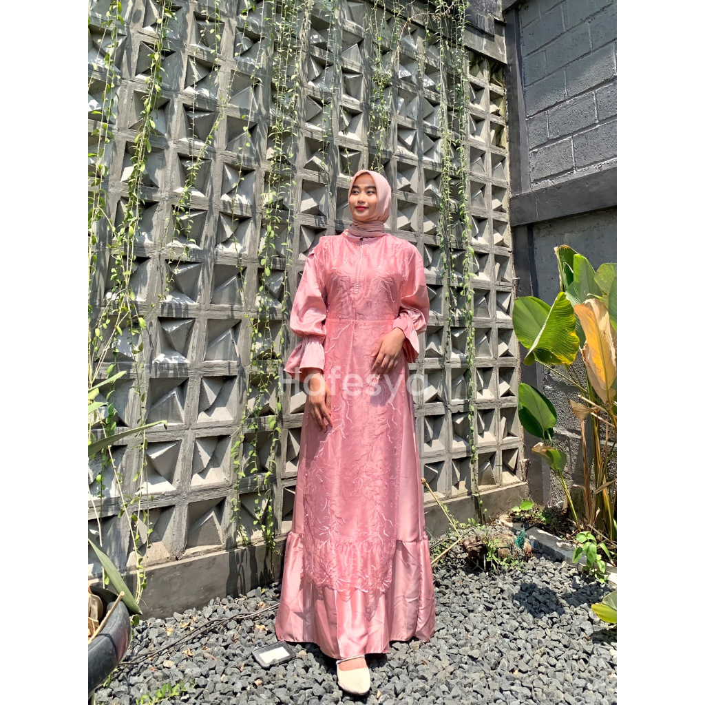 Nismara Maxy Dress Brukat Premium Import Terlaris 2023