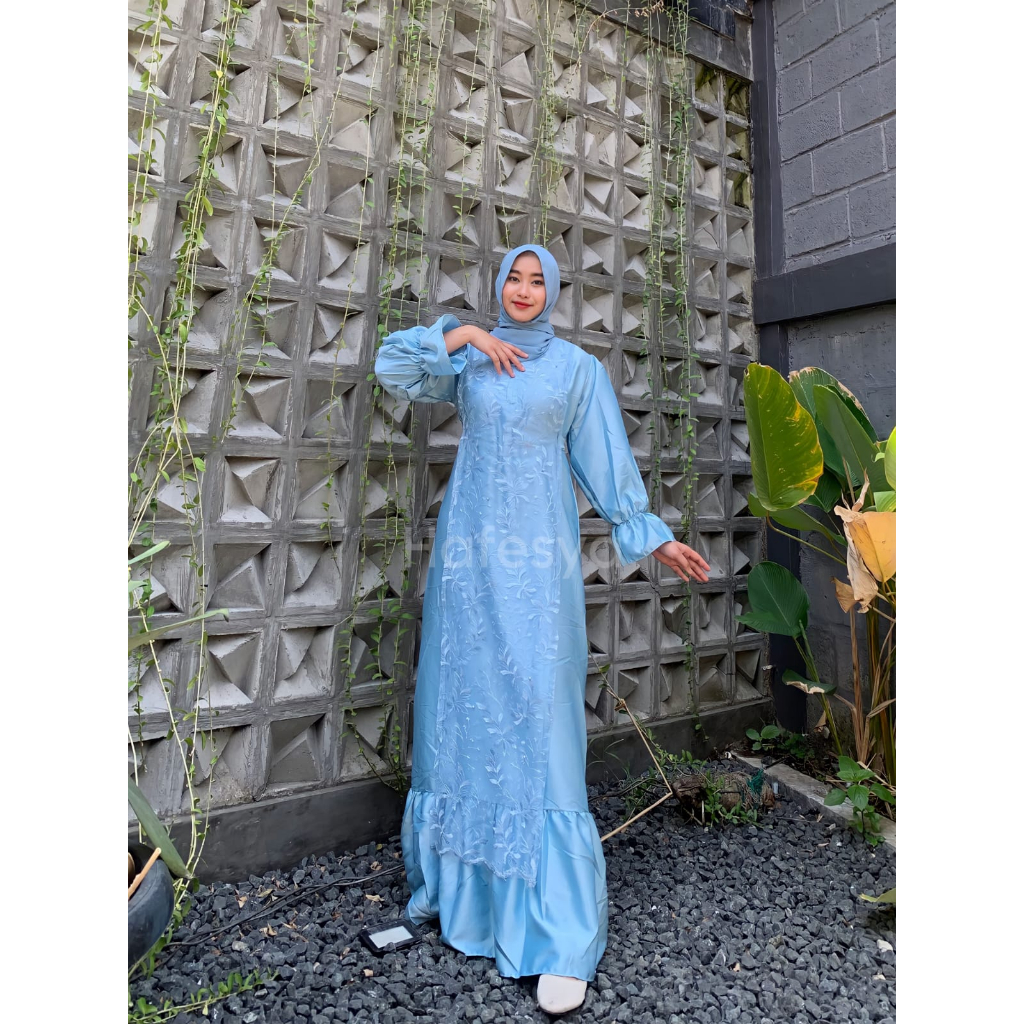 Nismara Maxy Dress Brukat Premium Import Terlaris 2023