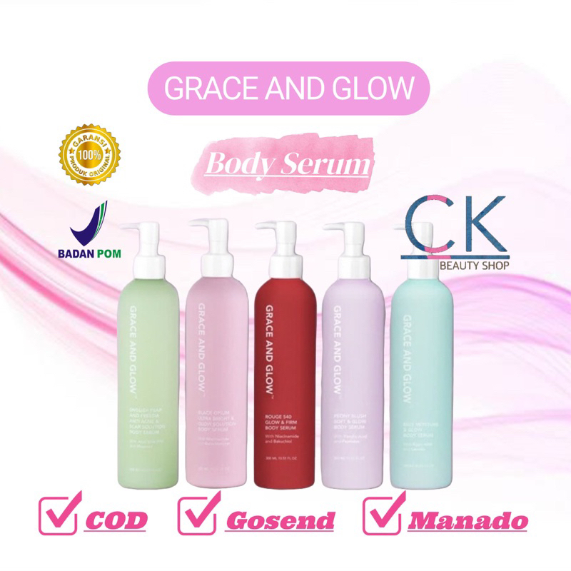 MANADO | Grace and Glow Black Opium Ultra Bright &amp; Glow Solution + English Pear and Freesia Anti Acne &amp; Scar Body Serum
