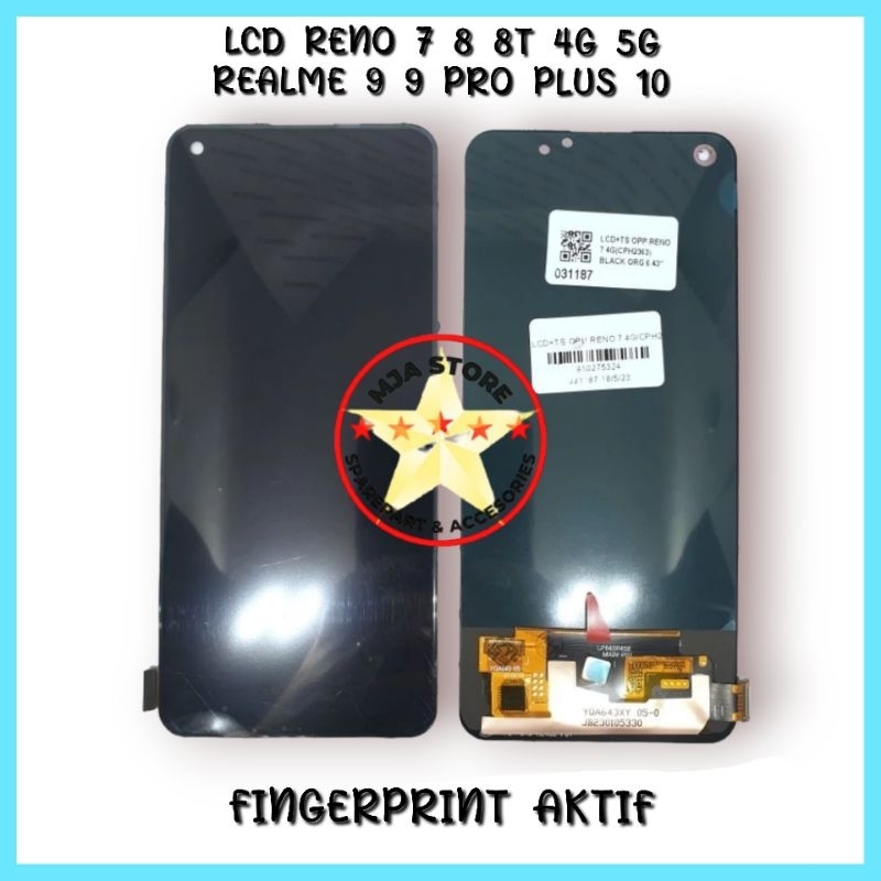 LCD RENO 7 RENO 8  4G 5G REALME 9 REALME 9 PRO PLUS REALME 10 FULLSET TOUCHSCREEN KUALITAS TERBAIK