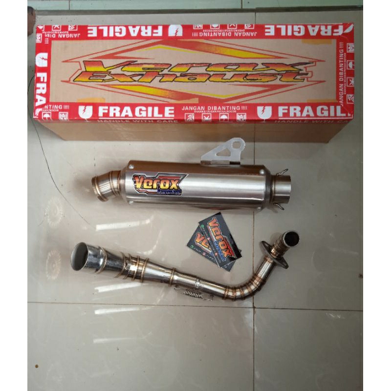 Knalpot racing VEROX original VR7LONG SS Nmax 2020,old Aerox new,old Vario 125,150 Scoopy