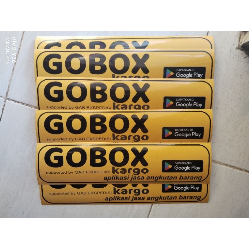 Stiker GOBOX KARGO uk 10x40
