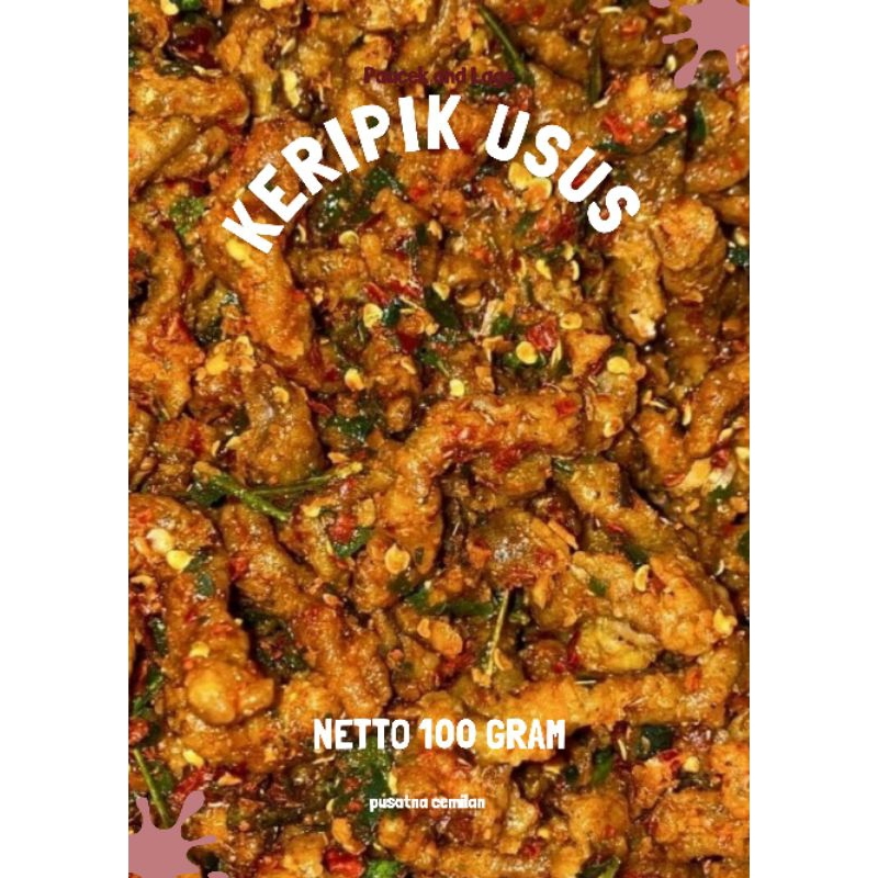 

keripik usus ayam pedas daun jeruk isi 100gram