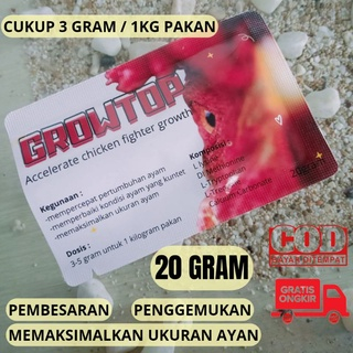 vitamin penggemukan hormon pertumbuhan ayam asam amino ayam 20g