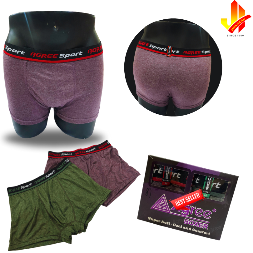 CELANA DALAM PRIA BOXER AGREE SUPER SOFT