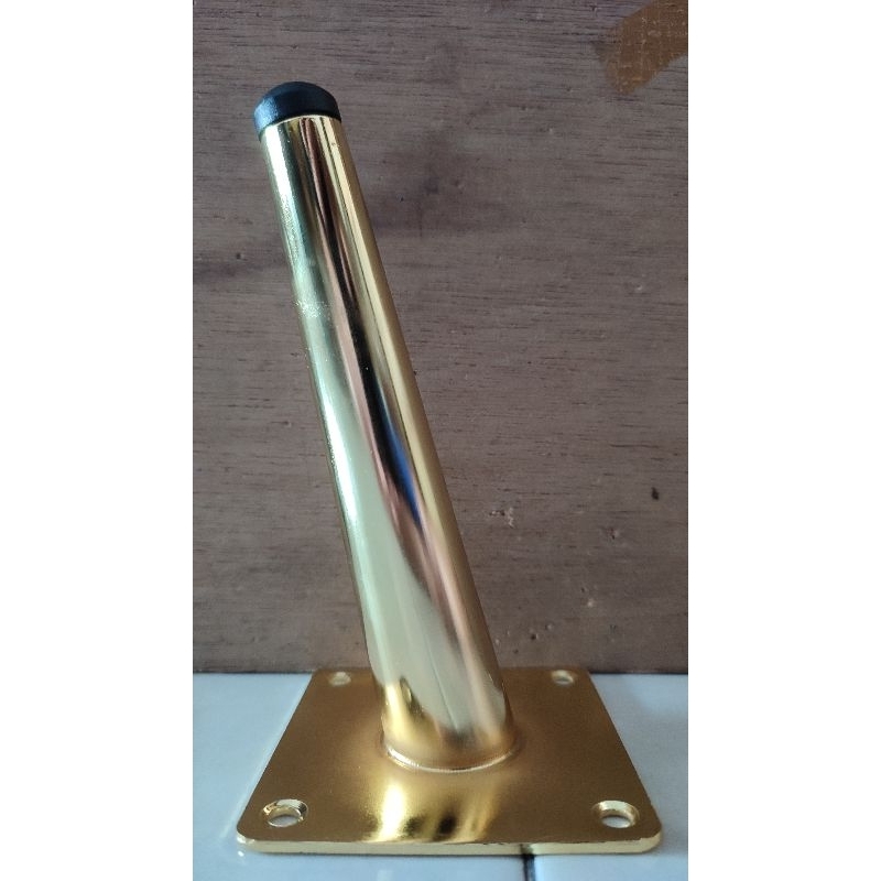Kaki Kursi/Sofa/Stool Chrome Panjang Miring 15 cm (free sekrup)