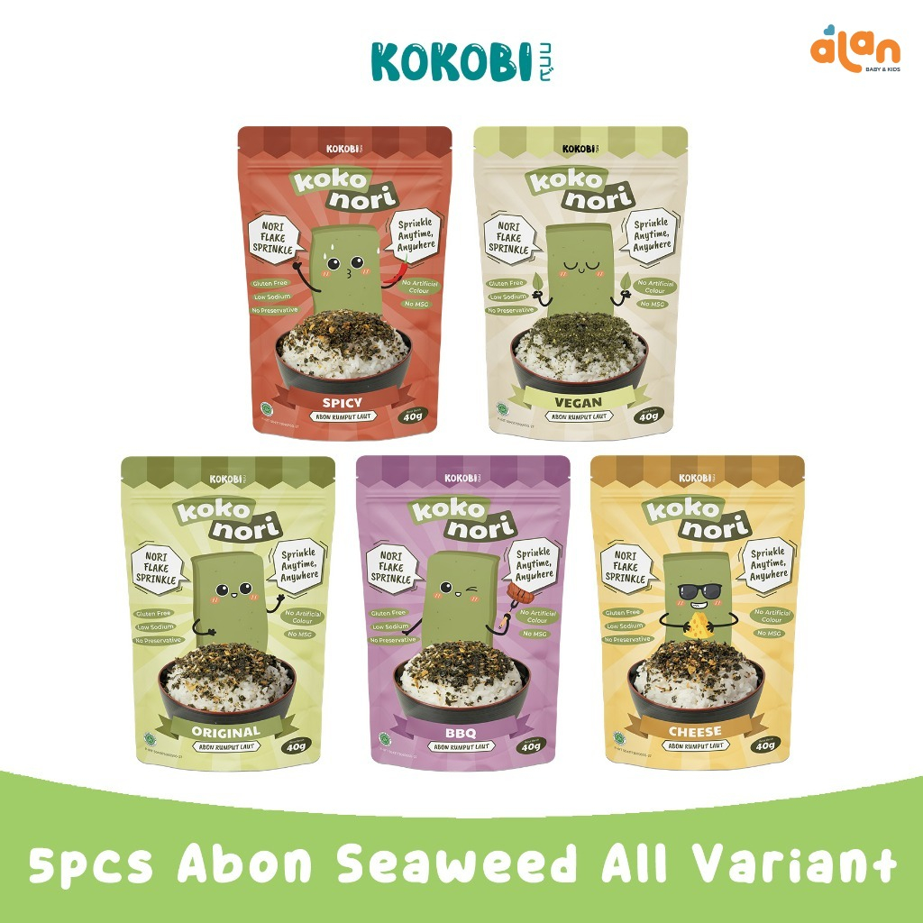 

Alan Baby Kids - KOKOBI Koko Nori Abon Rumput Laut Tabur All Variant 40g
