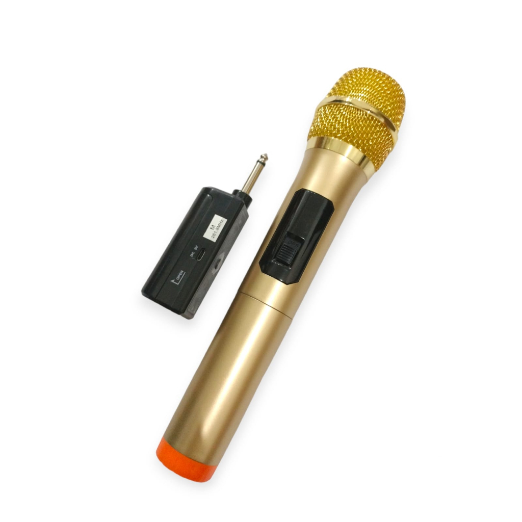 Microphone Wireless Karaoke Fleco M-11 Mic Single Tanpa Kabel Ori