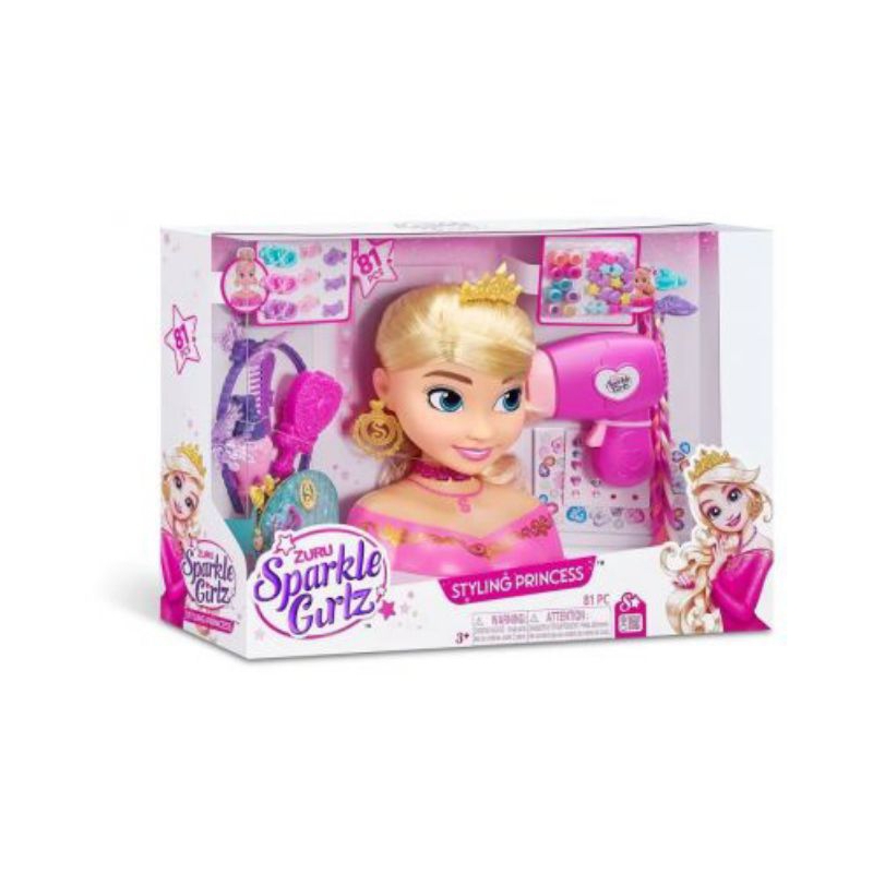 Zuru Sparkle Girlz Styling Princess Head Deluxe