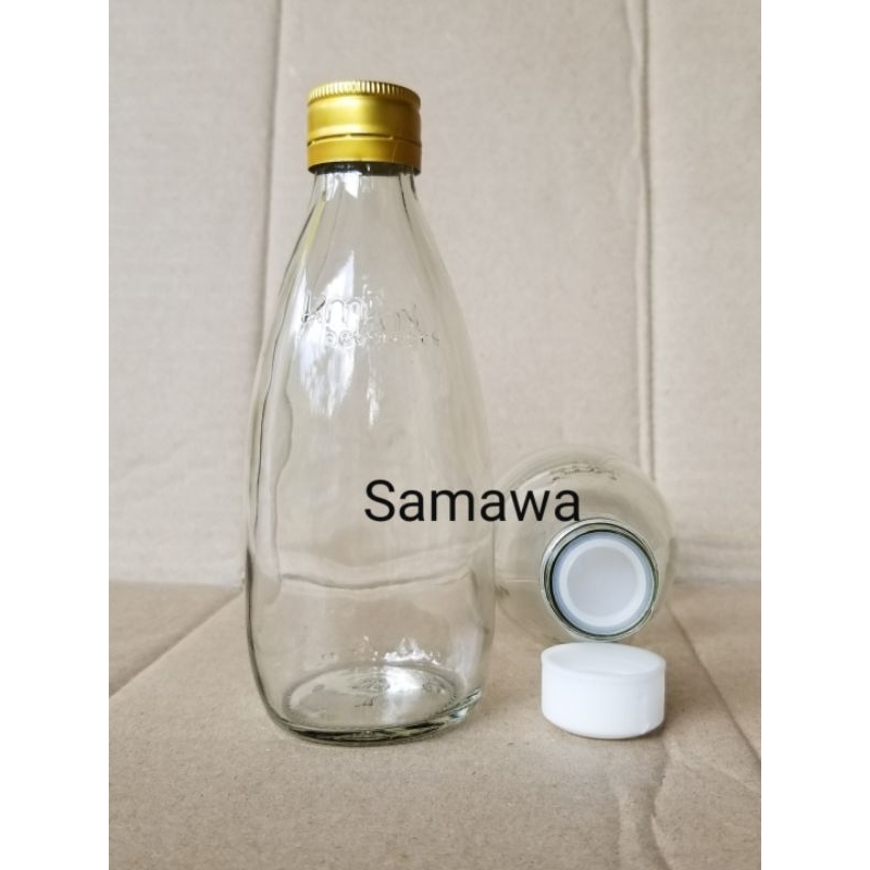 botol kaca kemasan 250ml botol jus/jamu/Zoda