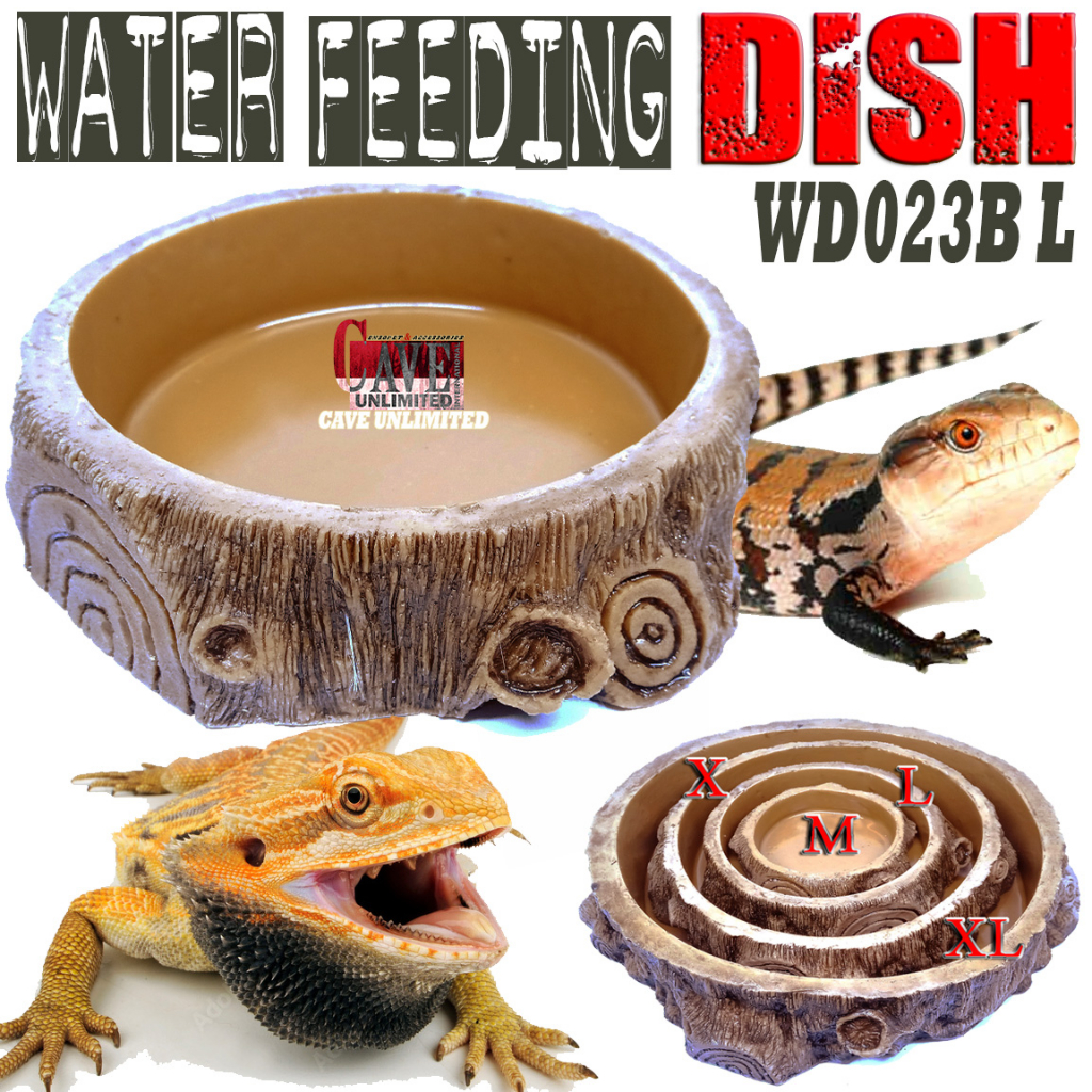 WD023B WATERDISH WATER DISH TEMPAT MAKAN MINUM REPTILE ULAR IGUANA BIAWAK KADAL LIZARD TORTOISE  TOR