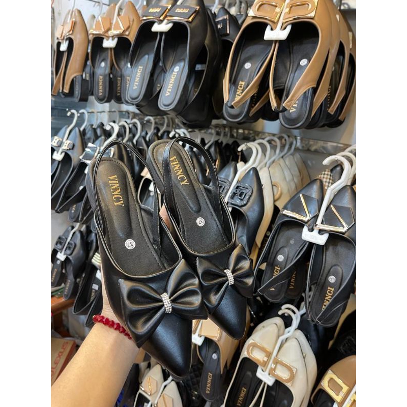 Flatshoest Pansus wanita tali varian pita / Pansus wanita murah ready